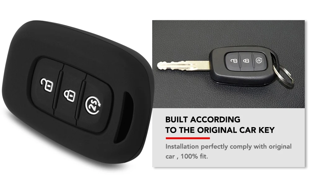 Силиконовый чехол для ключей автомобиля чехол держатель для ключей на сумку для Renault Duster 3 кнопки дистанционного ключа автомобиля Стайлинг Аксессуары для интерьера