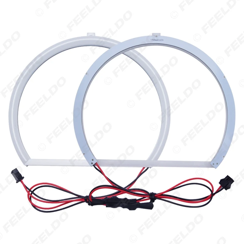  FEELDO 1Set Auto Halo Rings Cotton Lights SMD LED Angel Eyes for BMW E53/X5 (99-04) Car Styling #AM - 33058466744