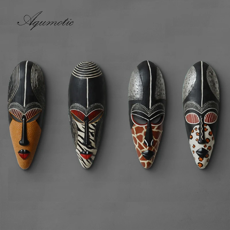 

Aqumotic Big Face Mask The Black White Australian Aboriginal Art Masks Large Sign Style Window Decoration Rustic Home Decor Wall