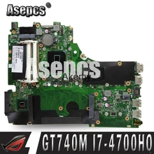 Asepcs X750JB материнская плата для ноутбука ASUS A750J K750J X750JN X750J Материнская плата ноутбука I7-4700HQ материнская плата с GT740M