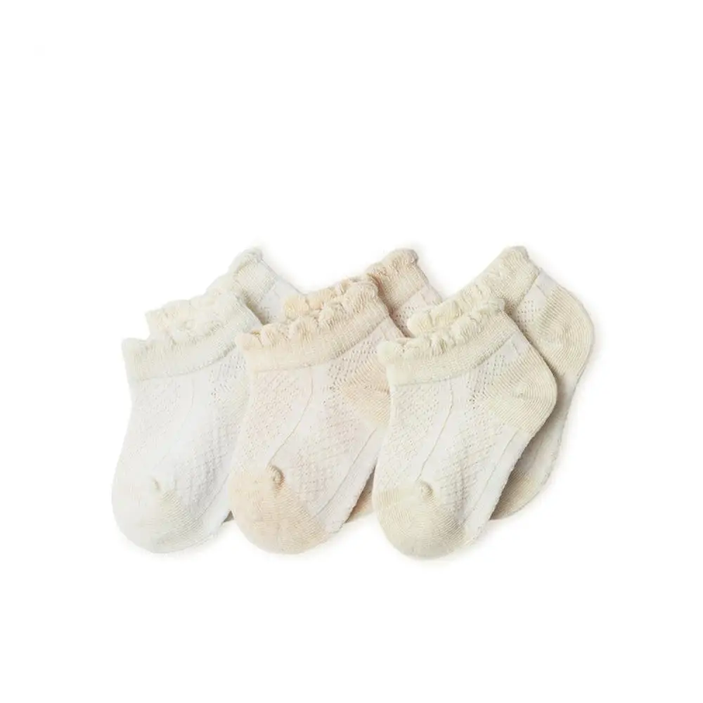 COBROO Детские носки хлопок мягкой дышащей младенческой Детские носки для 6-12 месяцев От 1 до 2 лет - Цвет: 3 Pack Set