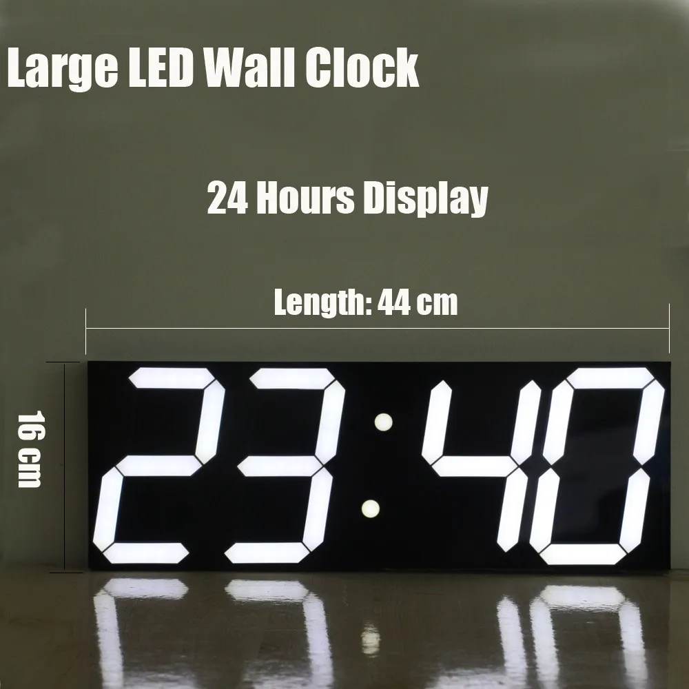 5,9 дюймовые цифровые светодиодные настенные часы Jumbo для школьного домашнего декора железнодорожной станции