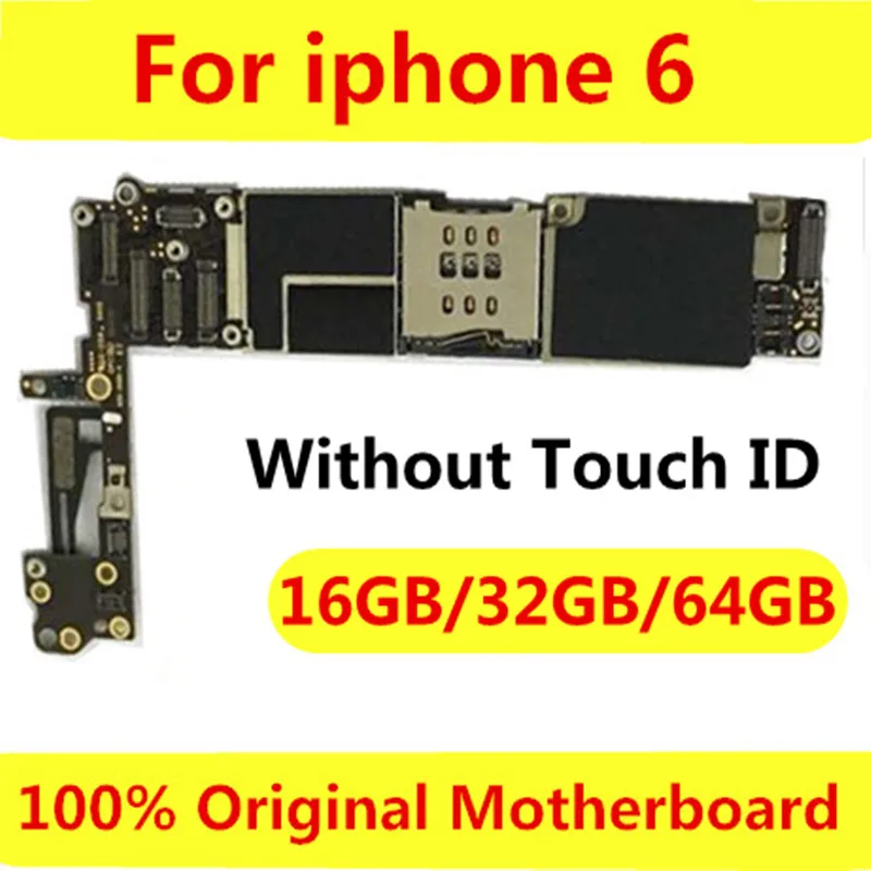 

Tested Good Working Original 16GB 32GB 64GB Motherboard for iPhone 6 6G Factory Unlocked Mainboard Logic Board with IOS system