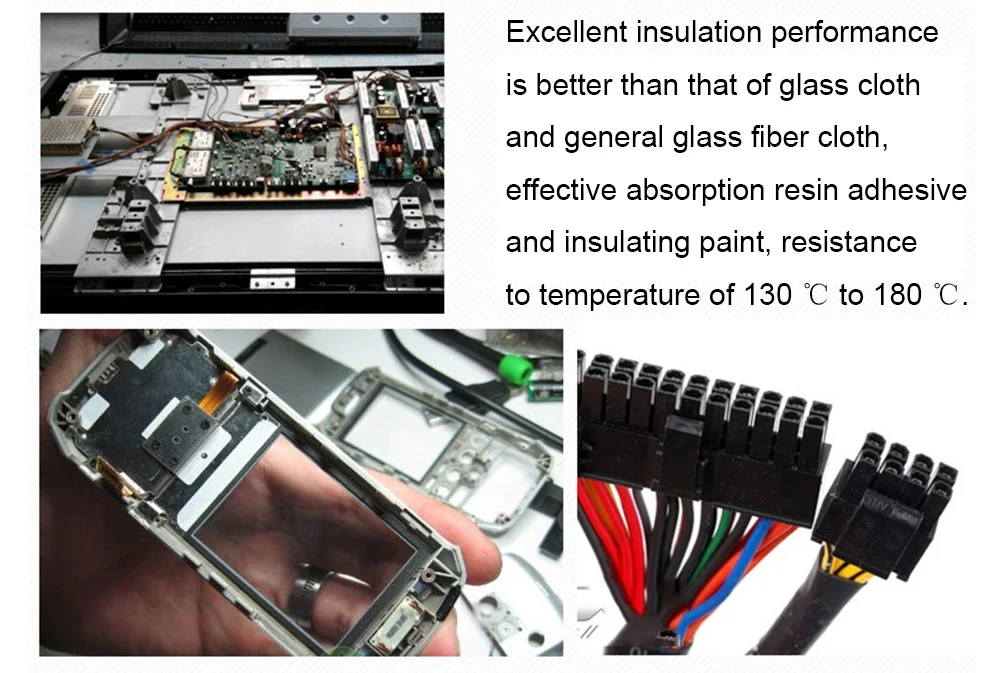 1 шт., черная ацетатная ткань, одинарная клейкая лента, ацетатная высокотемпературная стойкая лента для ремонта электрического телефона, ЖК-дисплея, 30 м