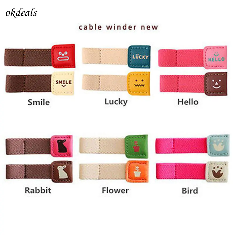 2Pcs Earphone Wire USB font b Cable b font Cord font b Winder b font Organizer