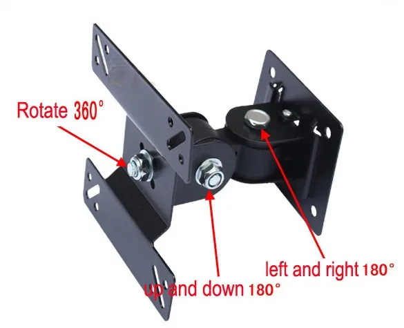 

14-24 inch Full Motion LED LCD TV Wall Mount Monitor Holder Bracket F03