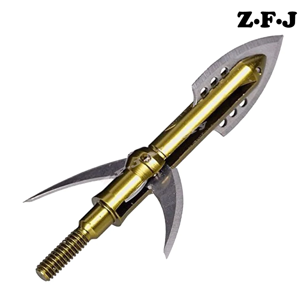 Archery Broaheads 100 grain 2 Ecpandable Blades Hunting Arrow Head