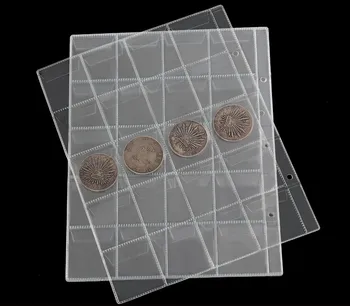 

20pcs Hot 3 Ring Classic Coin Collection Storage Holder Album Folder Pages 20/30/42 Pockets
