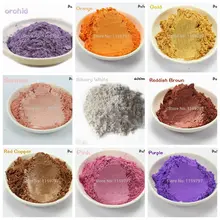 Натуральная Минеральная пудра Mica пигментное мыло изготовление/мыло красители/дизайн ногтей/тени для век DIY Слюда Порошок слизи пигмент поставка набор порошок