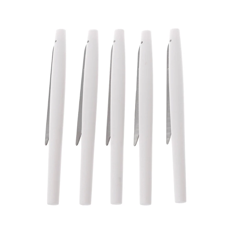 Ear Hair Knife 5Pcs/Set Foldable Stainless Steel Scraping Ear Hair