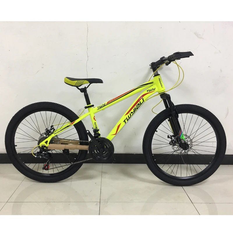 Mountain bike 24-inch 26-inch steel shock absorption 21-speed Aluminum alloy mountain bikes Variable speed bicycle free shipping