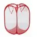 Складная всплывающие мешок для стирки белья Корзина мешок корзины сетки для хранения Pueple грязная одежда корзина - Цвет: Red