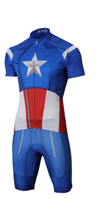 Супер герой, Мужской комплект Джерси для велоспорта, профессиональная гелевая велосипедная одежда, Триатлон, облегающий костюм, одежда для велоспорта, мужской костюм, комплект одежды - Цвет: Jersey BIB Pants