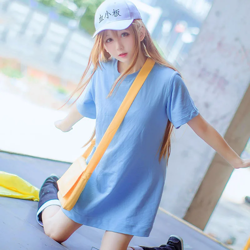 Костюм для косплея аниме Hataraku Saibou женская одежда полный комплект длинная рубашка