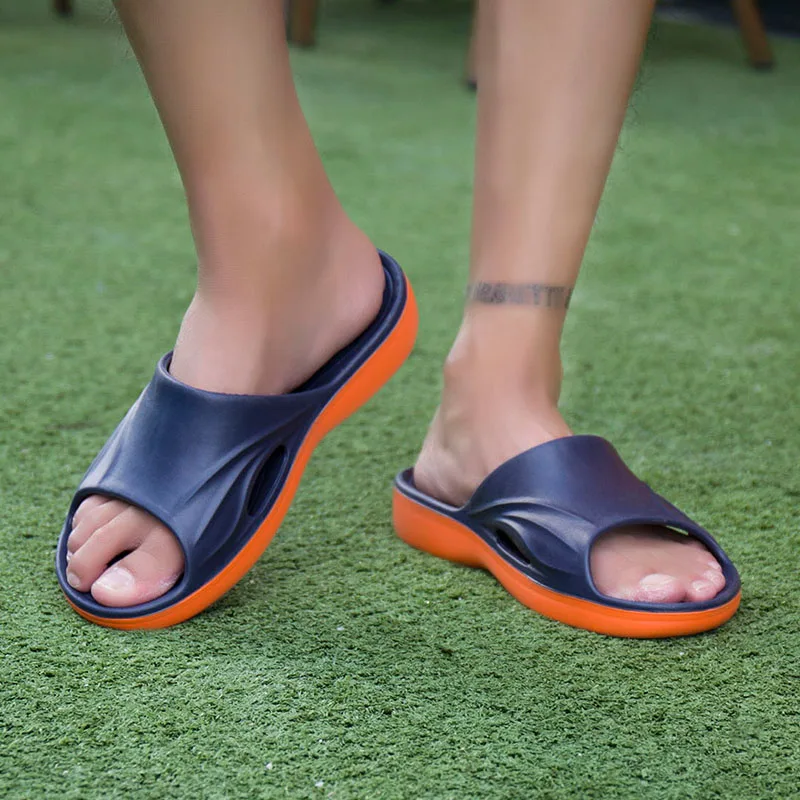 Unisex New Fashion Men Summer Slippers Flip Flops Outdoor Slides Beach Sandals Fashion Slippers Flat Casual Slippers Sandals (14)