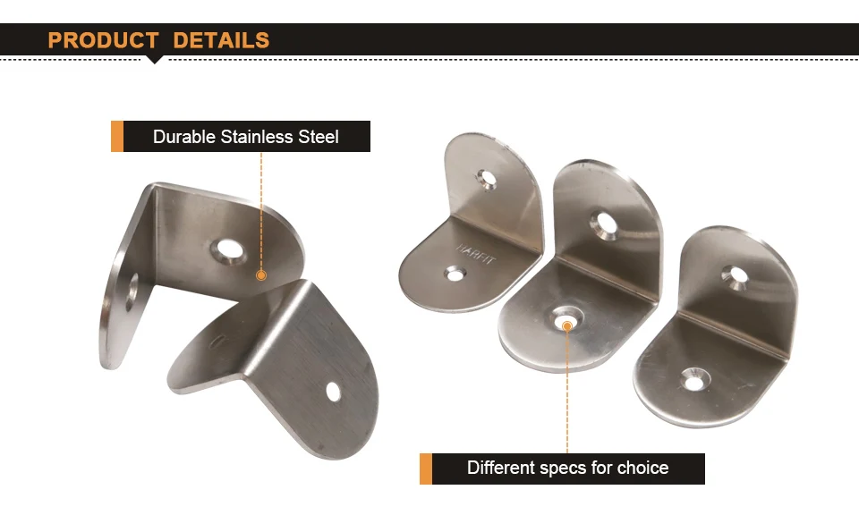 2шт нержавеющей стальной угловой кронштейн 40x40x38/45x45x40 мм 90 градусов угловой кронштейн L Тип мебельный кронштейн для шкафа стол кровать