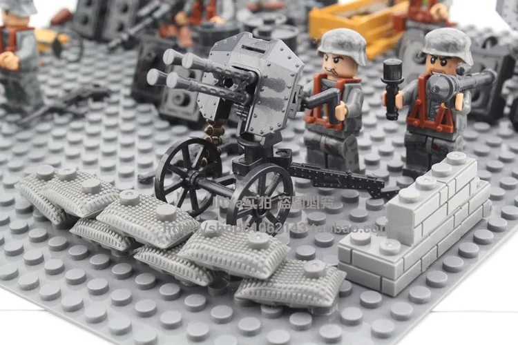  LegoINGlys Military Army Blitzkrieg Empire Marine Defense Forces Solider Figure Building Blocks Bri
