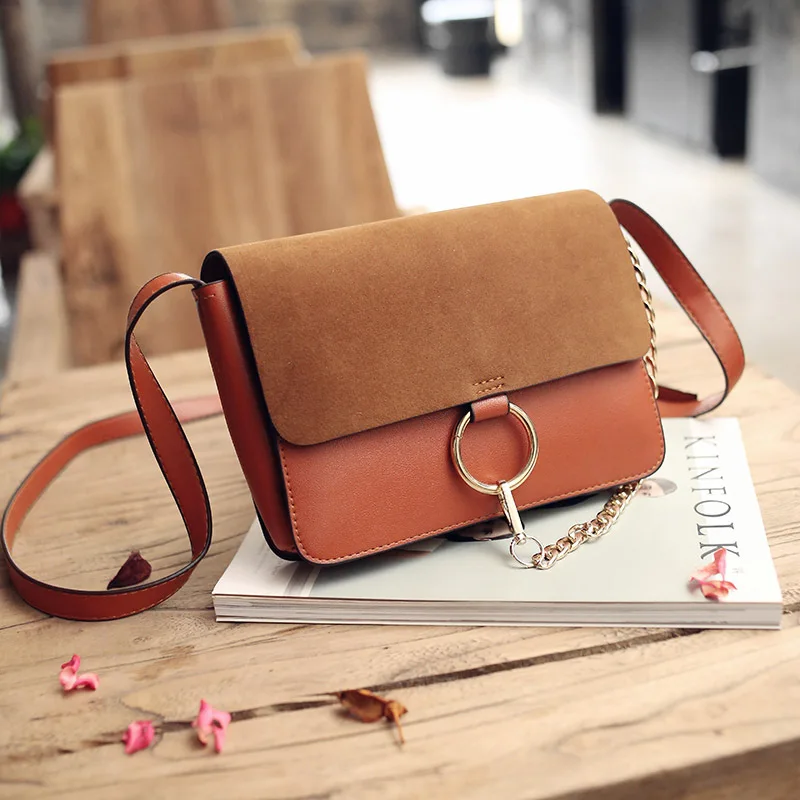 

Round Hoop Chain Women Shoulder Bag Genuine Leather Crossbody Bags Messenger Shoulder Beach Bag 2019 New Design Shoulder Bags