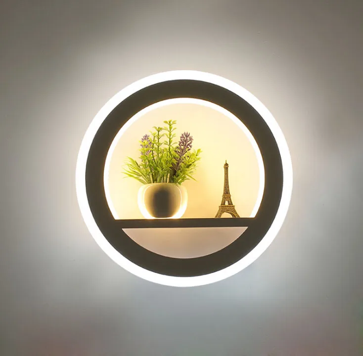 

LED Wall Lamp 16W Modern Bedroom Living Room Decoration Lighting Wall Light Round Luminaire Corridor Hotel Home Lighting