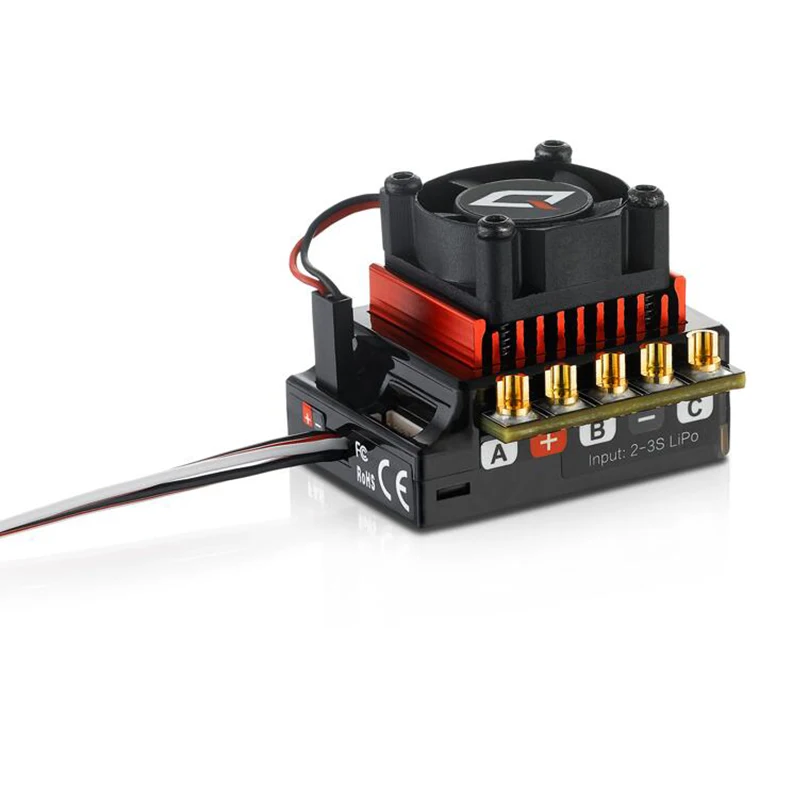 Hobbywing QUICRUN 10BL120 Sensored 120A / 10BL60 Sensored <br />Brushless ESC Speed Controller For 1/10 1/12 RC Mini Car-in Parts