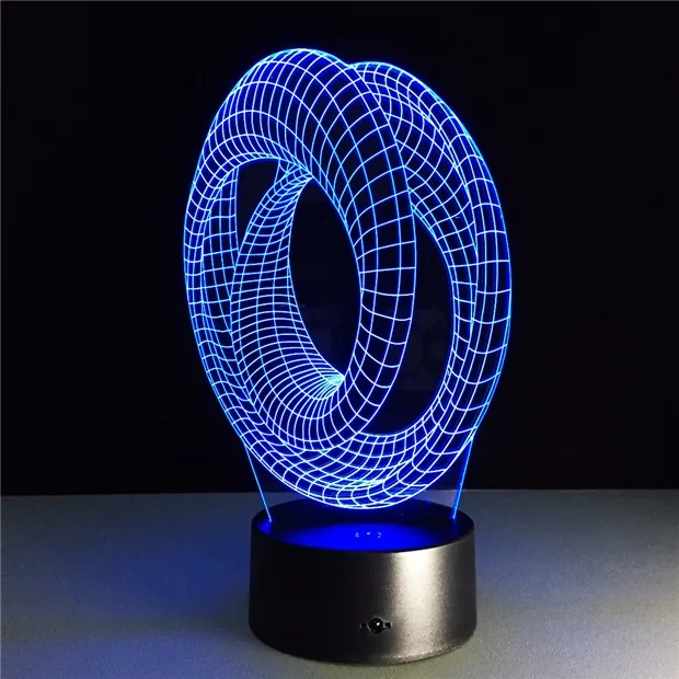 Волшебный Оптические иллюзии 3D Настроение лампы USB Декоративный Светильник Настольный спираль лампы Иллюзия Luminaria Книги по искусству деко абстрактный 3D светодиодный подарок