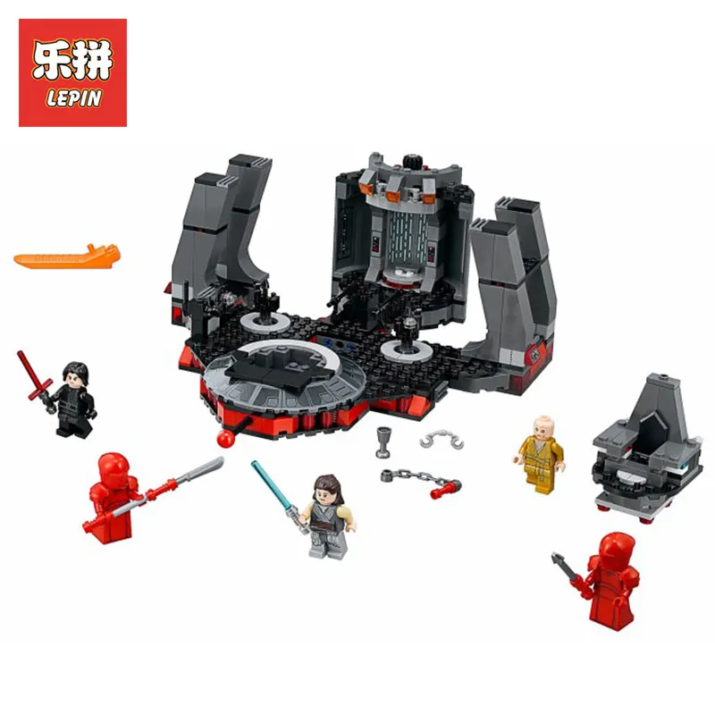 

Lepin 05148 STAR WARS Series Snoke's Throne Room Compatible Legoing 75216 Model Building Blocks Kids Toys Funny Christmas Gifts