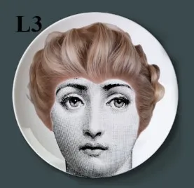 Lina Cavalieri персонаж тарелка Fornasetti домашняя декоративная тарелка Aritstic тарелка гостиная женский комод декоративные украшения - Цвет: L3