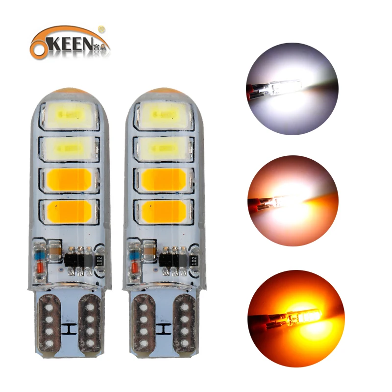 

1Pcs T10 Strobe Flashing 194 W5W 8 Led 5630SMD T10 Led Flash Auto Turn Signal Lamp Clearance Wedge Car Parking Side Marker Light