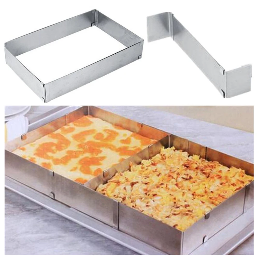 1 Set Pastry Pressing Molds Stainless Steel Mousse Mold Rice Cakes Ring And Pusher For Mousse Cake