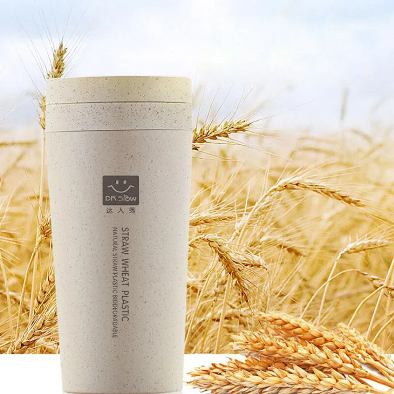 

300ml Small Double Wall Coffee Thermos Cups Thermal Bottle Outdoor Thermos cup Fashion Coffee Wheat stalks Vacuum Flask S087C