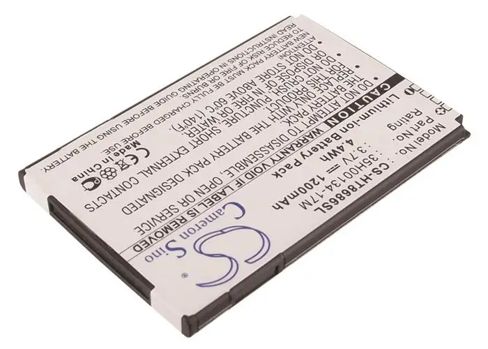 Cameron Sino Высокое качество 1200mAh аккумулятор 35H00134 17M для HTC/Vodafone 7 Trophy PC40100 T8686 WT7 Verizon