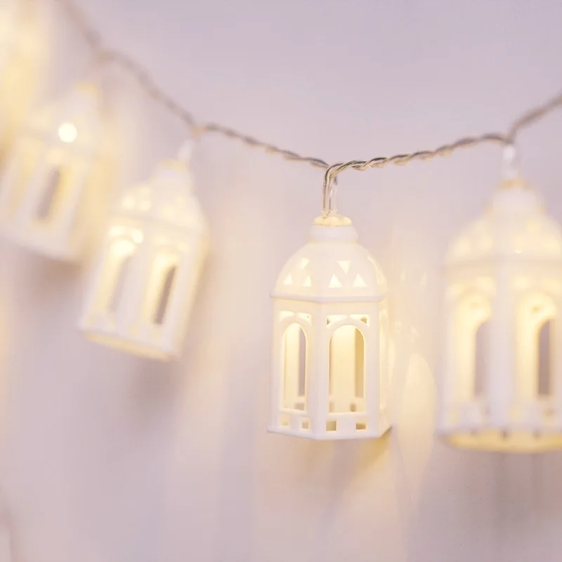 

20Led Fairy Castle House Battery Operated String Lights 2m LED Decoration For Christmas Garland New Year Wedding gerlyanda 2018
