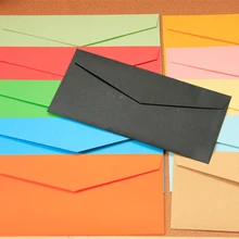 Симпатичные 120 шт./лот 220*110 мм смешивания Цветной Западной Стиль Конверт Карты синий/зеленый/красный/розовый/желтый/orange/крафт-бумага/черный A180