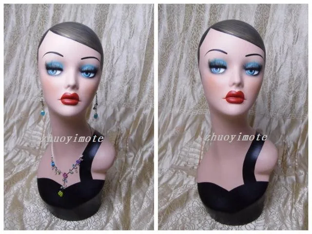 

High quality vintage Mannequin dummy Head Bust, Wig Hat Jewelry Display,mannequin female