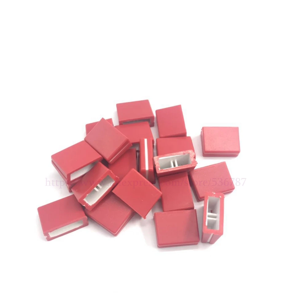 

25pcs/lot Channel Crossfader potentiometer Fader Cap Knob For PIONEER DJM-250 350 400 600 700 800 Mixer Red Color