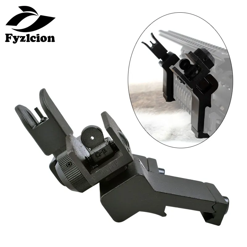 

Tactical AR15 Front Rear Sight 45 Degree Rapid Offset Transition Backup Iron Sight Rapid Rifle Sight set