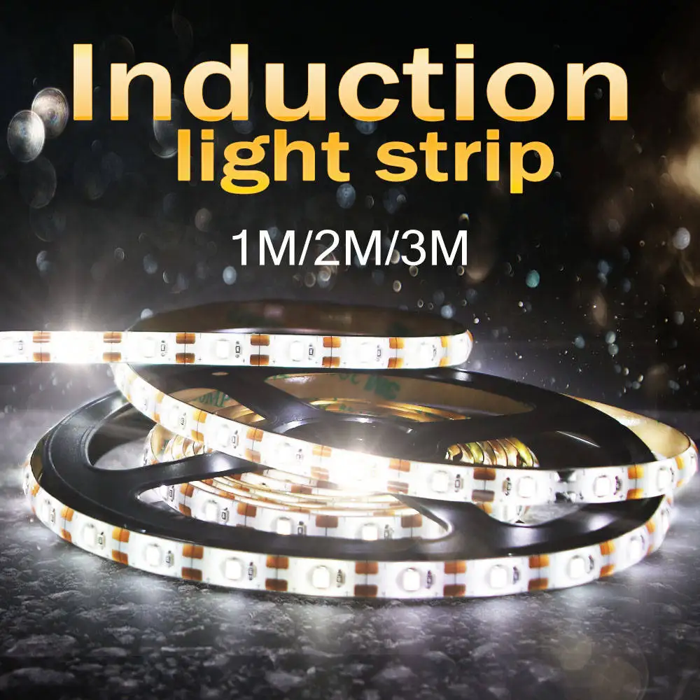 

LED Motion Sensor Light Strip 5V Bathroom Wall Lamp Waterproof 2835 Auto-Sensing Under Bed Lamp Tape for Stairs Bedroom Kitchen