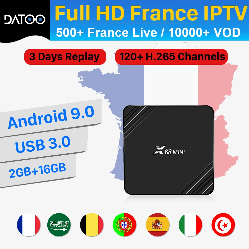 

IPTV France Arabic X88 Mini Qatar Spain Portugal IPTV Subscription Turkey Algeria Germany Qatar IP TV Arabic Italy IP TV France