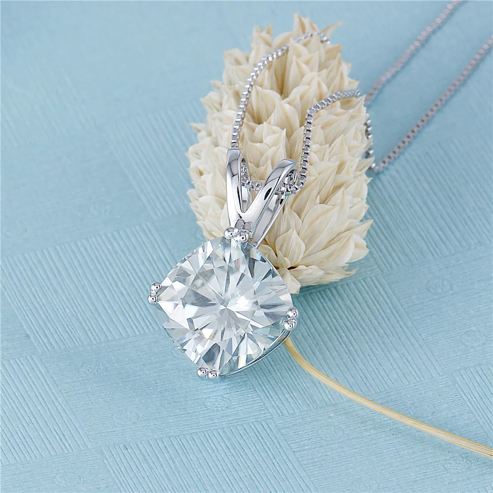 moissanite pendant- silver necklace (6)