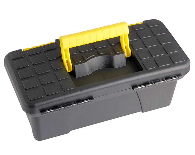 Ящик для хранения 1" /250 мм двухслойная черная пластиковая прозрачная коробка портативный ящик для метизов Автомобильный многофункциональный ящик для инструментов