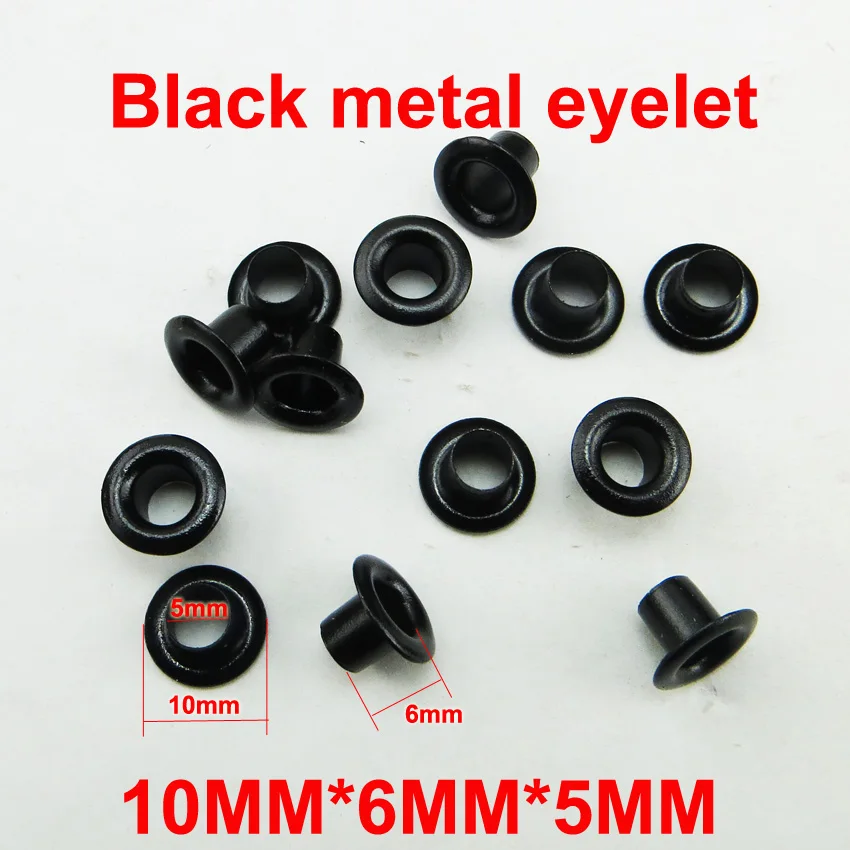 

200PCS 5MM black METAL EYELET button ROUND BRAND GARMENT sewing clothes accessory buttons ME-039