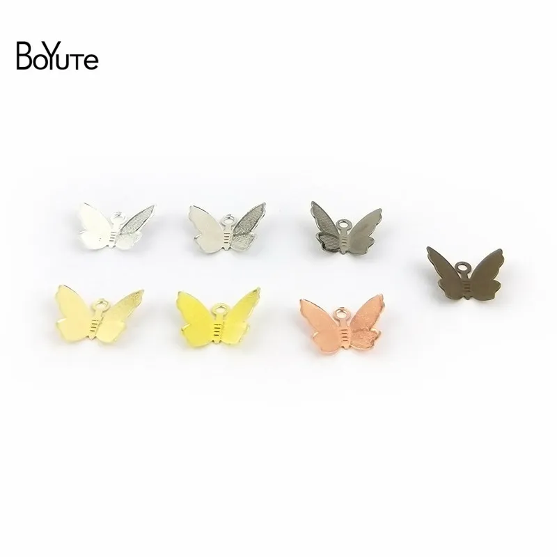 BoYuTe 500 Pcs 7 Colors 1113MM European Butterfly Charms DIY Jewelry Accessoires Scrapbooking & Stamping (4)