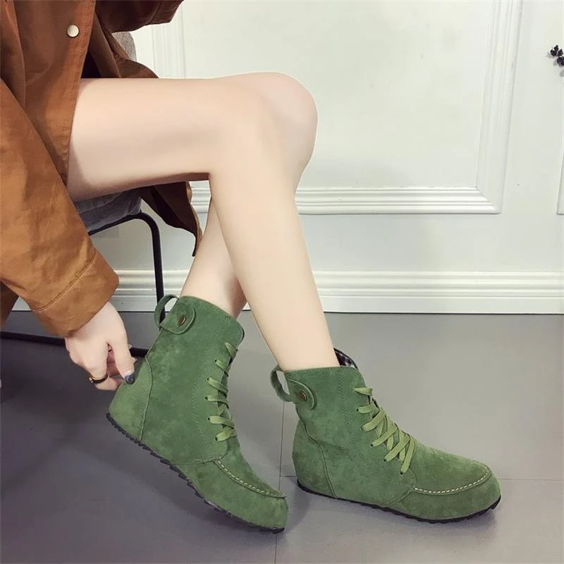 mujer 2018 nuevas botas Martin botines para damas Otoño Invierno tobillo plano Casual moda moto equitación botas Punk|Botas hasta el tobillo| - AliExpress