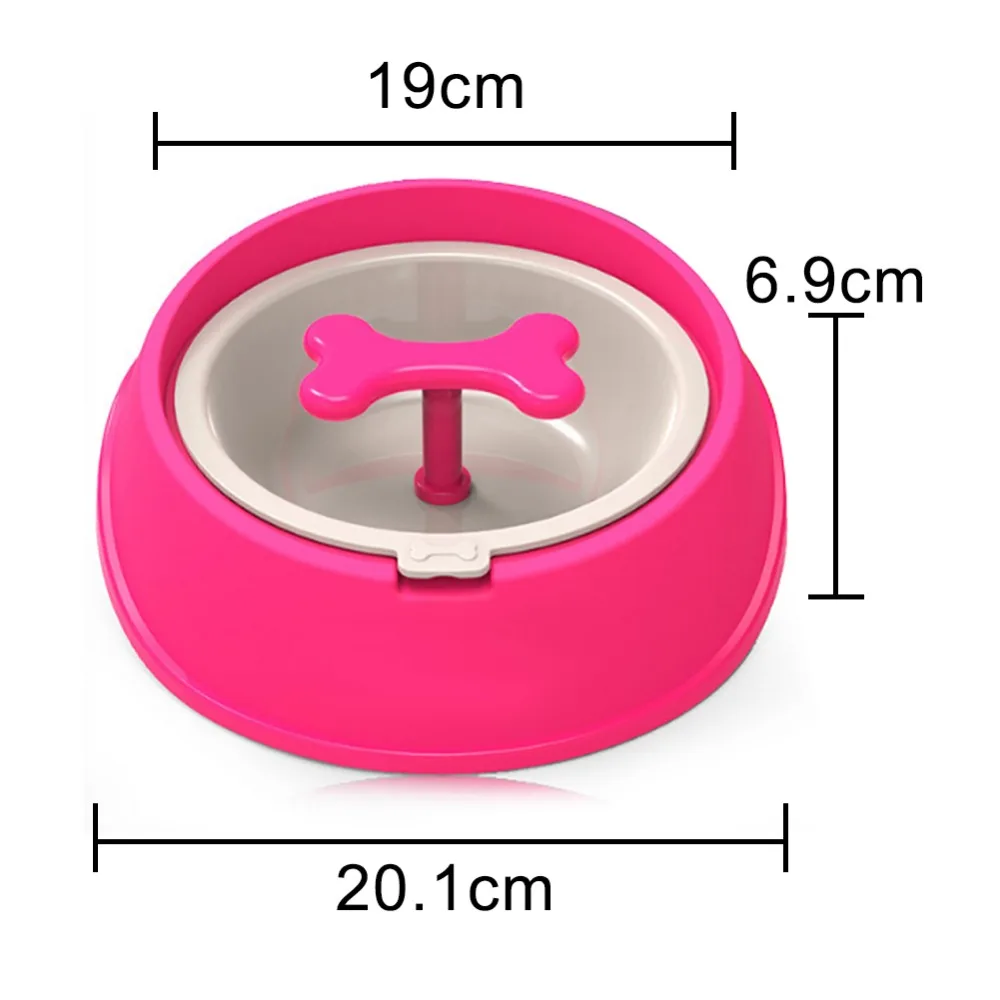 Bone Rotary Anti Choke Pet Bowl Slow Eating Drink Bowls Healthy Prevent Choking Gluttony Obesity Puzzle Feeder Pet Dogs Cats