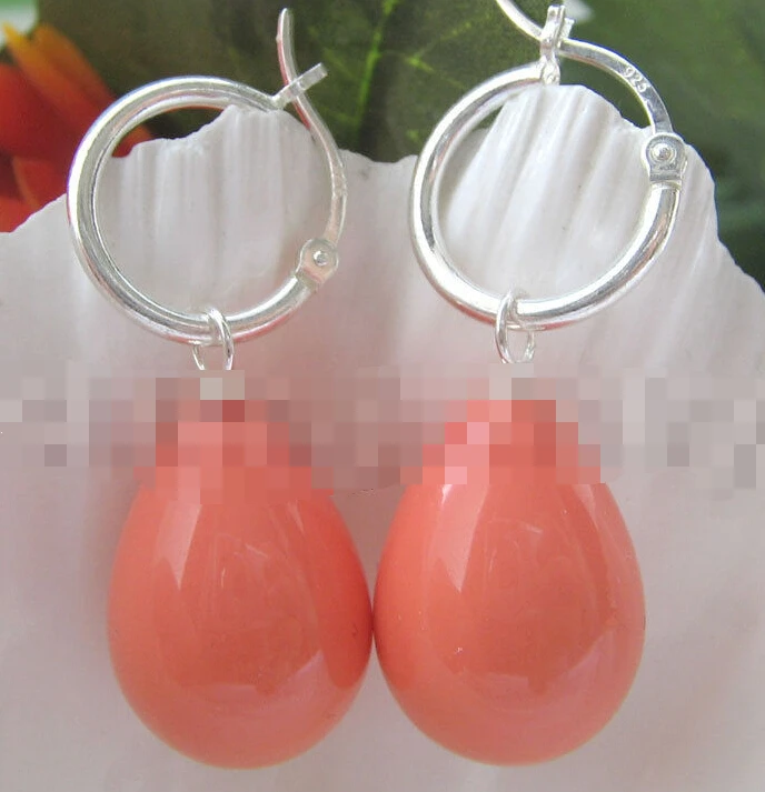 

HOT SELL - 1157 orange south sea shell pearl earring -Top quality free shipping