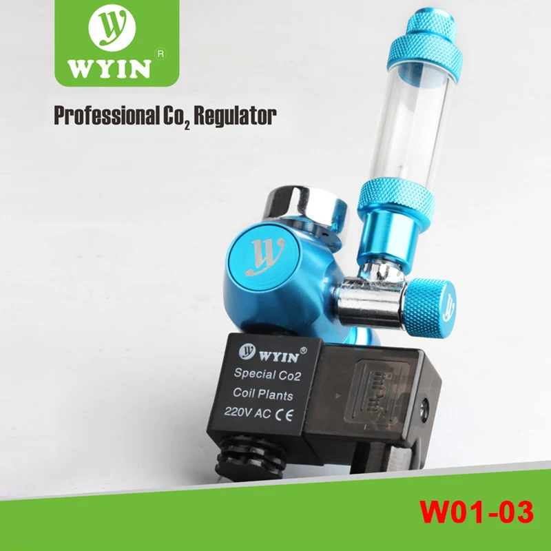 CO2 Regulator Aquarium Magnetic Solenoid Decompression Control Valve W21.8 CGA320 Interface Check Bubble Counter | Дом и сад