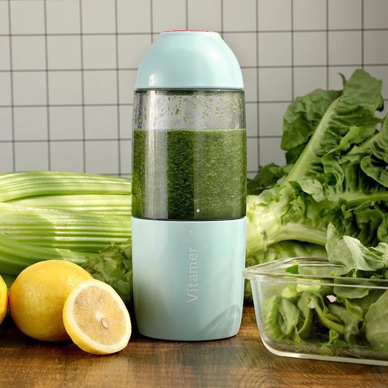 

380ml USB Charging Mini Portable Multi-function Electric Fruit Juicer Stainless Steel Four-leaf Cutter Head Quick Juicing