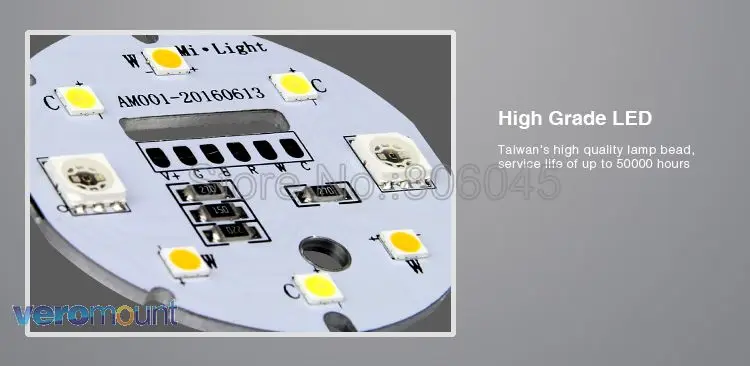 Remoto sem Fio Rgb + Cct Milight Pode Escurecido Lâmpada Led 4 w Gu10 2700-6500 k Smart Wifi Spotlight Fut103 2.4g rf Controle Ser 12 Milight pode ser escurecido lâmpada led 4