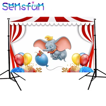 

Sxy995 7x5ft Circus Carnival tent Dumbo Newborn Birthday photography Backdrops Custom Photo Studio Backdrop Background Vinyl