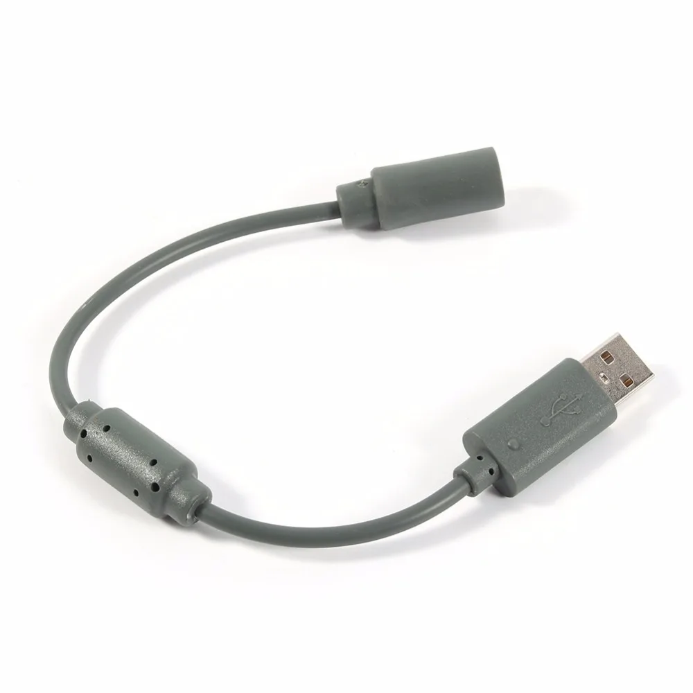New Replacement Converter Wired Controller Cable USB Breakaway Adapter Connection Cable Cord Gray